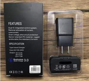 Original quality S10 fast charger for Samsung GALAXY Note 10 S9 S10 with USB cable and packaging