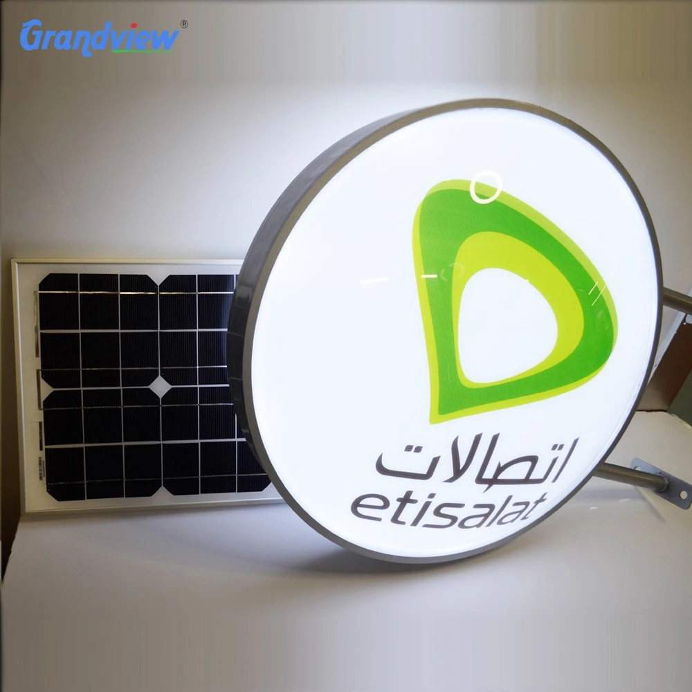 Outdoor advertising equipment led electronic vacuum forming solar powered signage