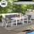 Import Outdoor Furniture Hot Sale Patio Set Aluminium Sofa set with Table and Cushions Porch Chairs for Balcony from China