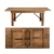 Outdoor Rustic Antique Color Pine Wood Folding Farm Table for Garden