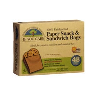 Paper Snack and Sandwich Bags, 48 CT(case of 12) by If You Care