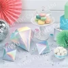 Party Supplies iridescent Foil Diamond Shaped Candy Boxes Creative Gift Boxes for Wedding 200363