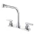 Import plastic 8&quot; Inch South America chrome basin faucet brass cartridge double handles lavatrory brass faucet from China