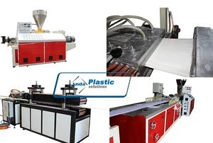plastic board/ PVC ceiling panel making machine for indoor decoration
