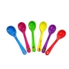 plastic cutlery food grade BPA FREE fashionable colorful tea milk pp plastic spoons