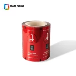 Plastic roll stock nuts food candy chocolate bar packaging printed bopp film Plastic roll