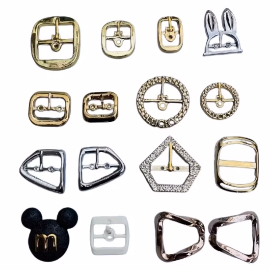 Plastic Shoe Buckle Accessories Fashion Shoe Buckle Shoe Ring UV Electroplating Shoe Buckle Pull Back Buckle Pin Buckle Universal Shoe Ring Style