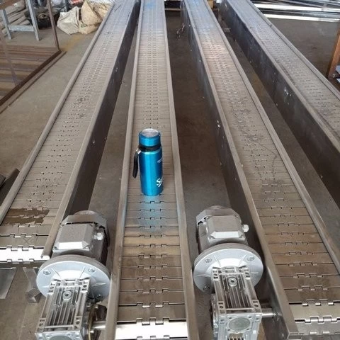 plate chain conveyor for bottles plastic slat chain conveyors