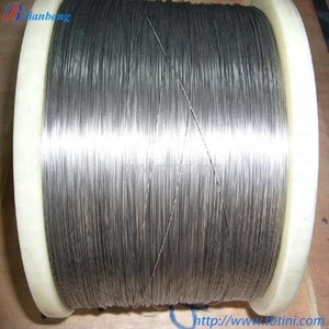 polishing surface nickel and titanium wire in spool
