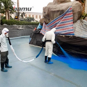 Polyurea coatings two-component elastomeric system 100% solvent free and 100% solid waterproofing material