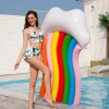 Pool Floats Inflatable Rafts Rainbow Pool Toys Floatie Outdoor Swimming Pool Floats