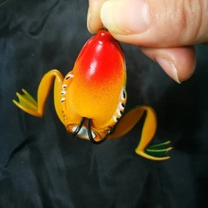 popular good frog fishing lures plastic handmade frog lures soft lure