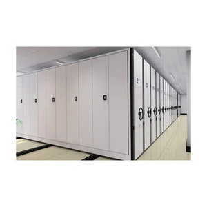 Popular system library furniture dense frame ark office file storage mobile shelve metal movable compact shelving