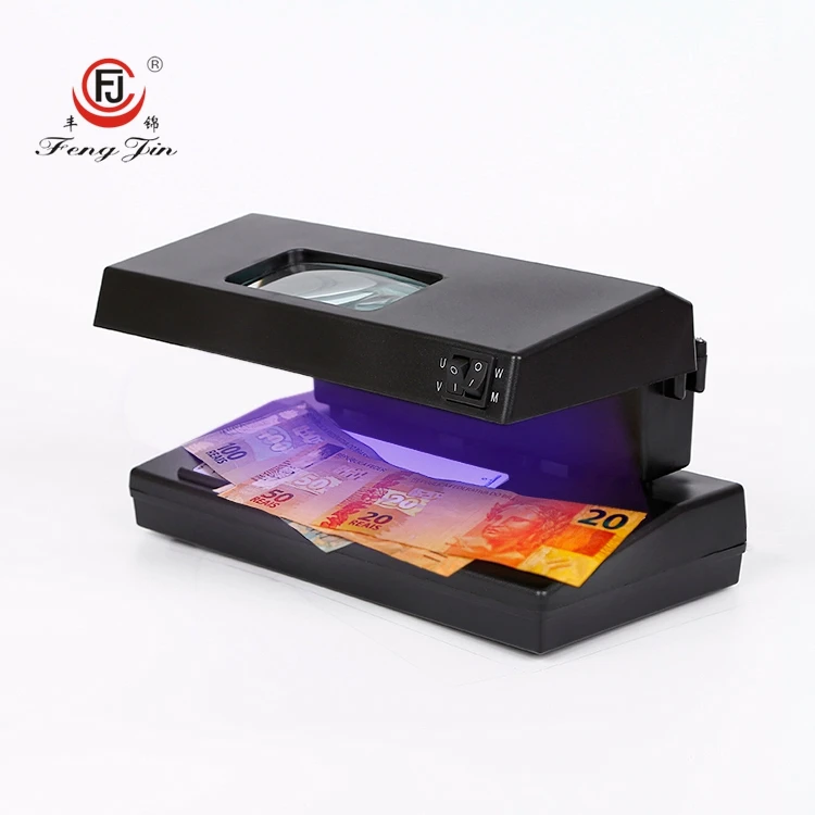 Portable Desk Black Small Ultraviolet Money Detector