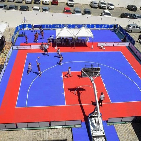 Buy Portable Intelligent Pp Interlocking Temporary Basketball Flooring