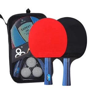 Portable Professional Table Tennis Racket Ping Pong Paddle Set