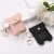 Import Portable PU leather Plastic Travel Bottle 30ml Hand sanitizer holder with Keychain from China