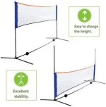 Portable recreational volleyball soccer pickleball tennis badminton net