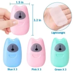 Portable Travel Soap Soluble Hand Soap Paper Tablets Disposable Camp Soap Hand Wash Flakes