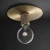 Import Postmodern contracted Brass Ceiling Lights creative Hong Kong style porch corridor balcony small absorb dome light from China