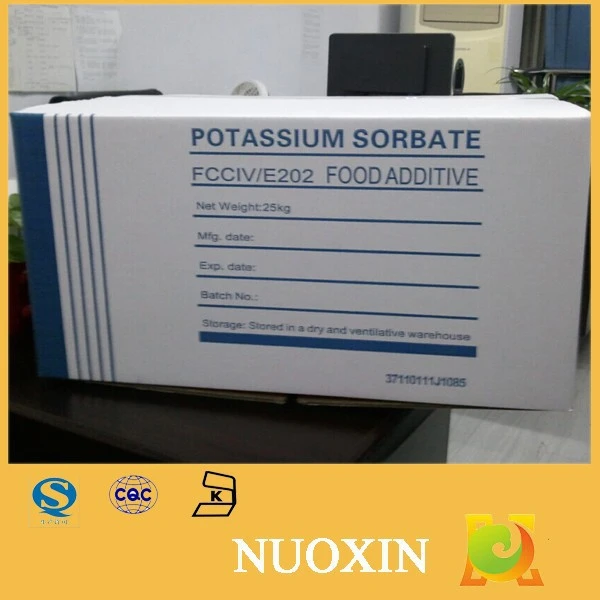 Potassium sorbate e-202 food preservative as pet food additive