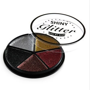 Pressed Glitter Eyeshadow Make up Palette Rainbow Diamond Shadow Makeup Palette Nude Shimmer Smokey Eye