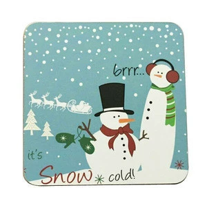 Private Custom Coaster Heat Resistant  Bus Cup Mat Pad Table Protector Coaster