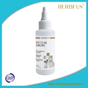 Private label dog product dog ear drops dog ear cleaner with tea tree oil