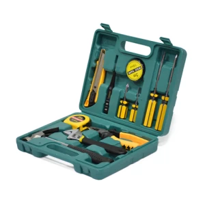 professional 12pcs Number of Pieces stainless steel car hardware repair tools/kit with plastic cabinet tool box package