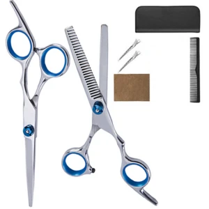 Professional Hair Cutting Scissors Set 10PCS Hair Cutting Scissors Home Hair Cutting Kit