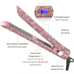Professional Wholesale 500 Degree Titanium Straightened Straighteners Silver Hair Straightener Flat Iron