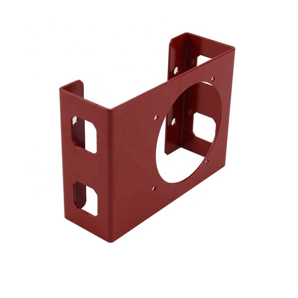 Punching fabrication customized steel metal stamping parts with powder coating