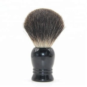 Pure Badger soft Shaving Brush with black wooden Handle