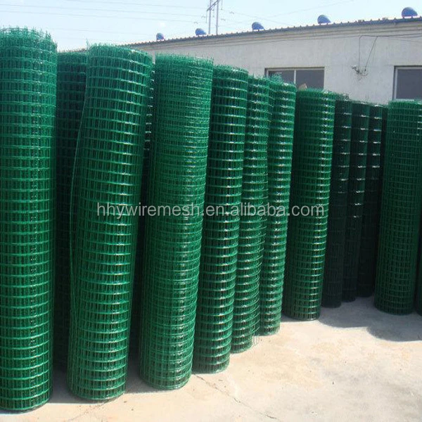 PVC Coated New Euro Holland Wire Mesh Price Welded Wire Mesh Fence Anping Factory Plastic Coated Iron Wire Square