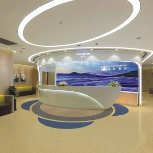PVC vinyl floor hospital dedicated plastic floor homogeneous core hospital flooring