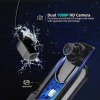 QSF new Mirror Dash Cam 1080P HD Touch Streaming Dual lens RearView Night Vision For car Dvr Camera factory dash cam