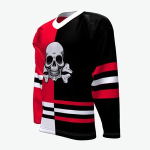 Quick fit mesh polyester fabric team ice hockey jersey