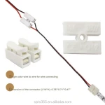 Quick Fix Spring Clamp 2 Way Terminal Block Connector 250V 10A Power Cable Connectors
