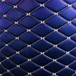 Quilted artificial leather fabric car seat cover