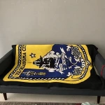 RAWHOUSE custom jacquard cotton blanket 100% cotton knitted blankets wholesale