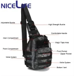 Ready to Ship Camping Hiking Outdoor Men Crossbody Bag Chest Bag Single Shoulder Molle Tactical Sling Bag