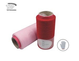 RED colors dyed open end cotton regenaration SOCKS yarn