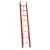 Import Red or Yellow Color 4.8m 6m 7.2m  8.4m 9.6m 10.8m 12m Fiberglass Extension Ladder from China