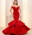 Import Red Prom Dress Mermaid Party Wear Gowns Off Shoulder Women Ladies Luxury Evening Gown from China