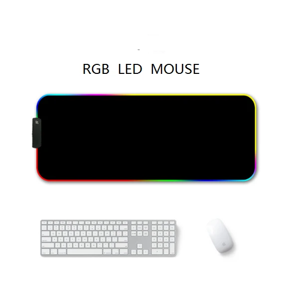 RGB LED luminous mouse pad factory custom luminous mouse pad led oversized lock gaming mouse pad