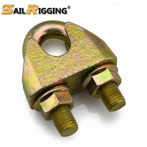 Rigging Hardware Din Type Galvanized Adjustable Fasteners Malleable Casting Din1142 Wire Rope Clip