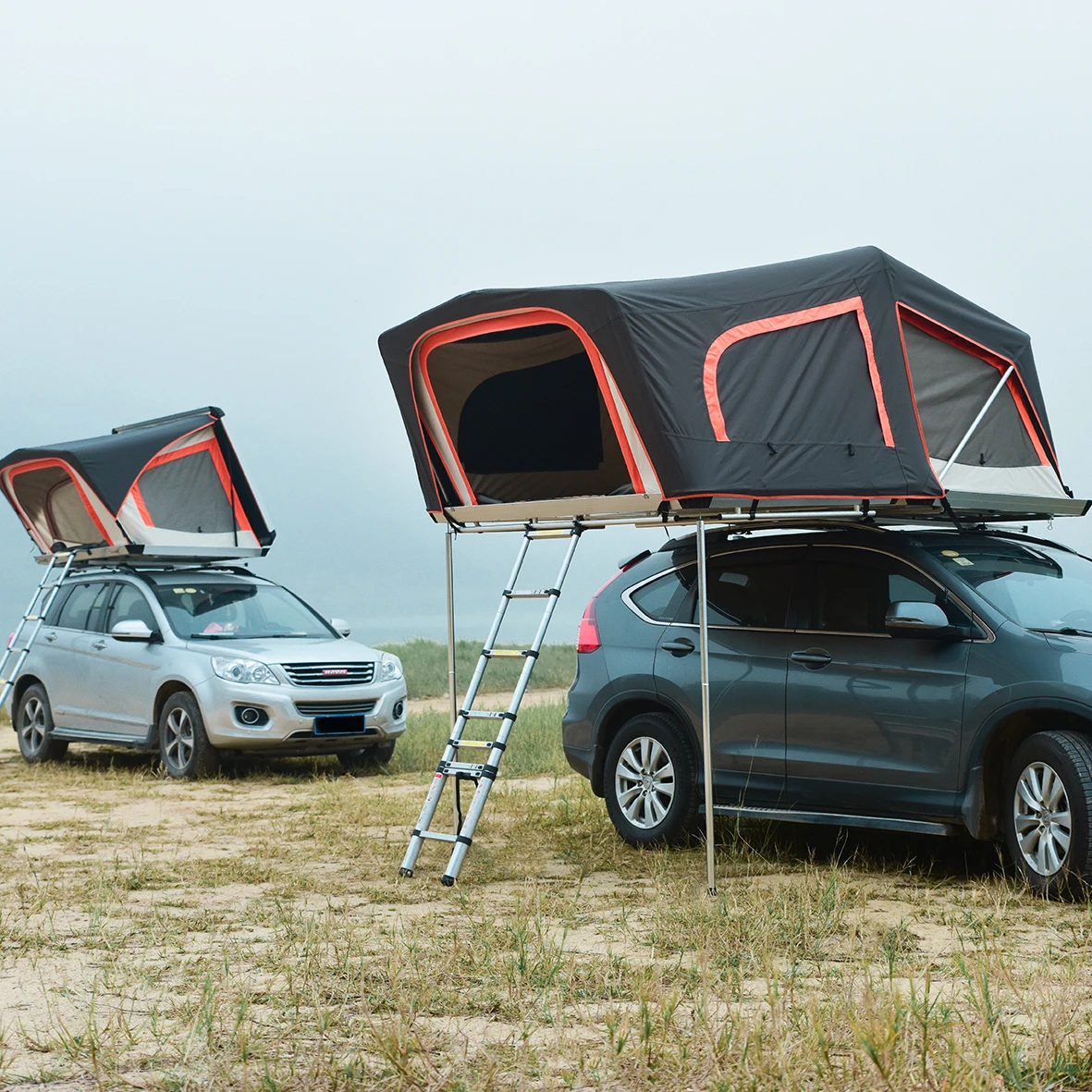 Roof rack tents hard shell roof top car tent 4 people rooftop tent aluminum
