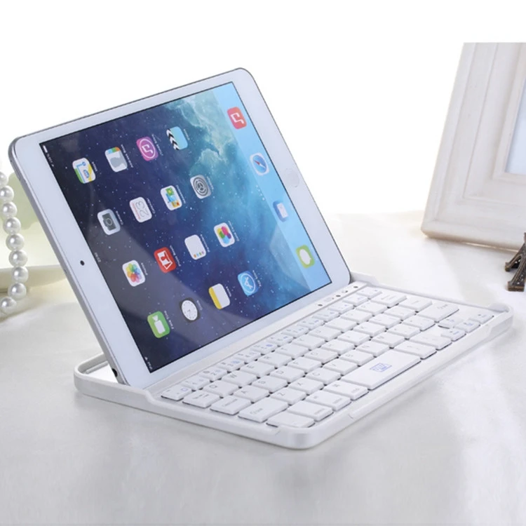 Rotating Platin Color Leather Stand Case Cover Leather Case Wireless Keyboard Para for iPad Air 4