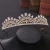 Import RS271 Crown Wedding Hair Jewelry  Rhinestone Flower Cubic Crown Fashion Metal Flower Tiaras Headpiece from China