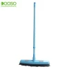 Rubber Broom -Rubber Bristles with Built-in Squeegee Edge, with Telescopic Rod Adjustable - Water Resistant